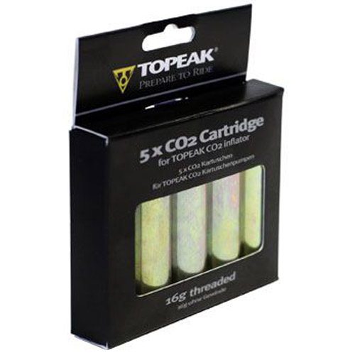 Topeak 5er Set Kartuschen mit Gewinde 16g