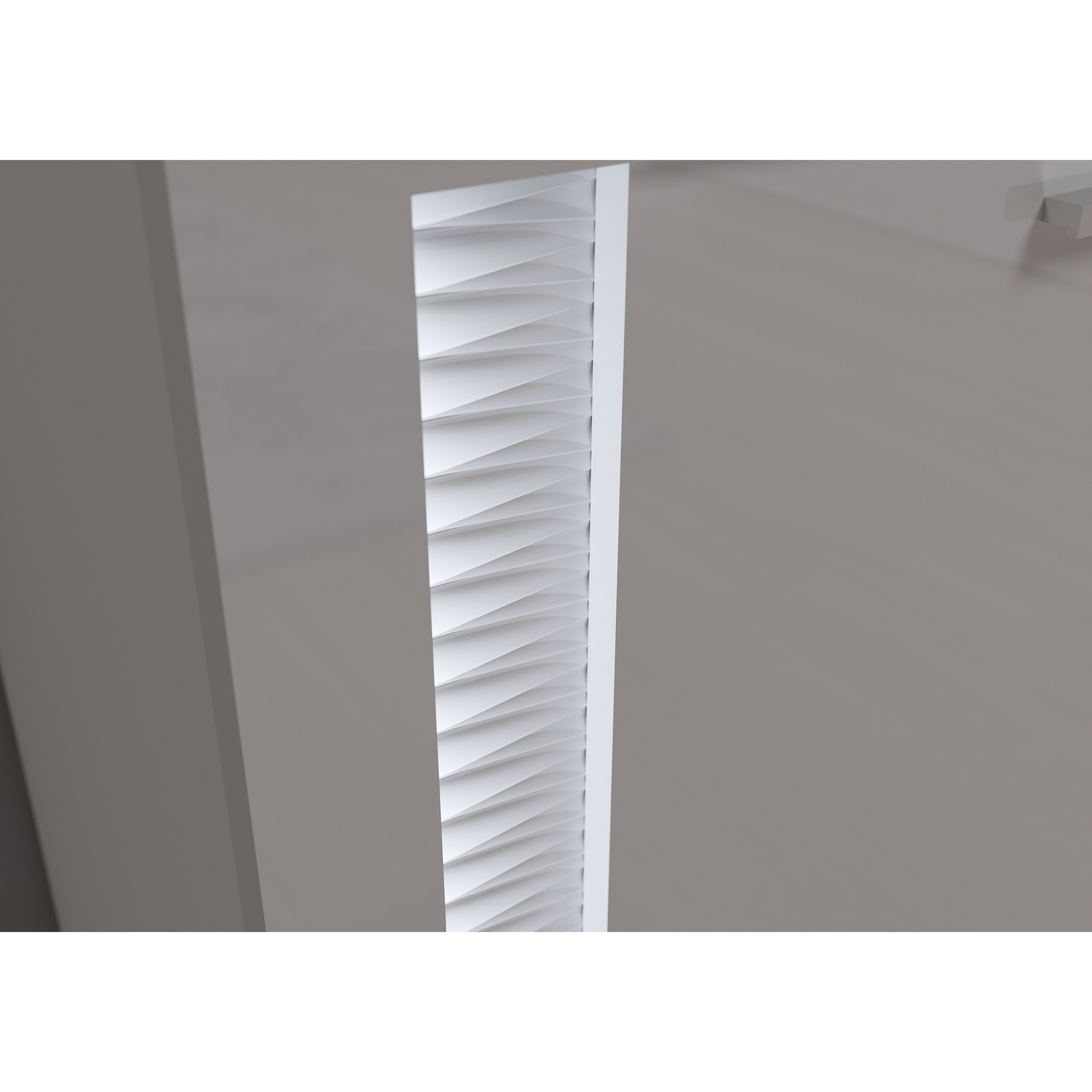 Lowboard SKYLIGHT - weiß Hochglanz - mit Beleuchtung - 201 cm