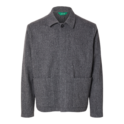 Annarr Kerr Herringbone Hybrid Jakke, Grey, 52