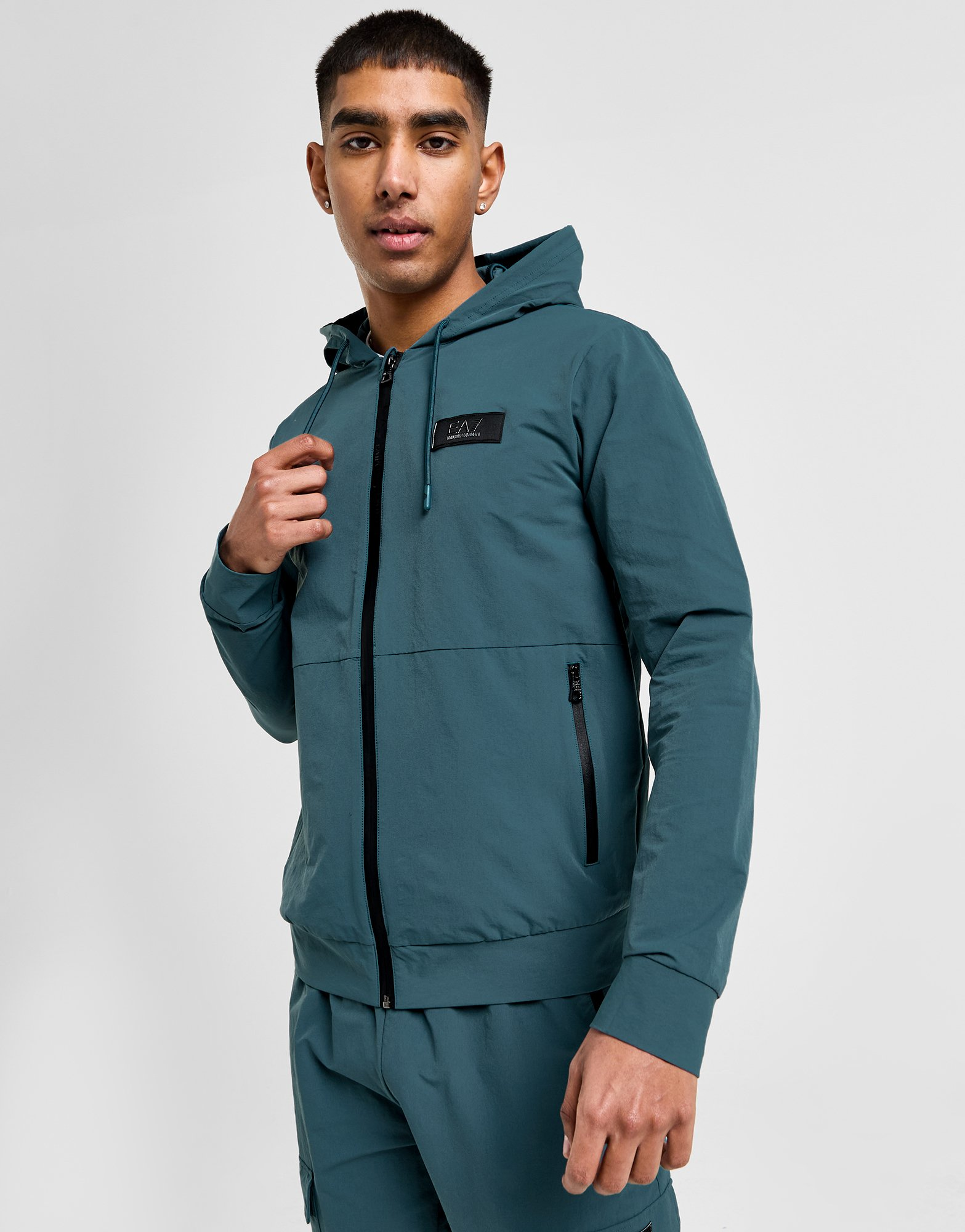 Emporio Armani EA7 Sweat à Capuche Zippé Tech Homme
