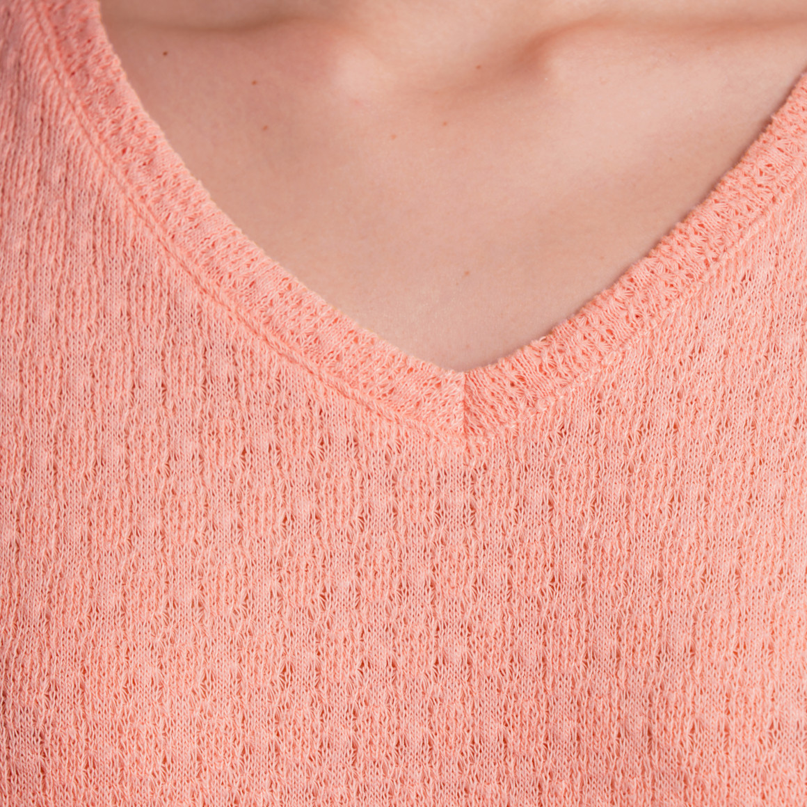 Gina Damen T-Shirt mit Knotendetail rosa