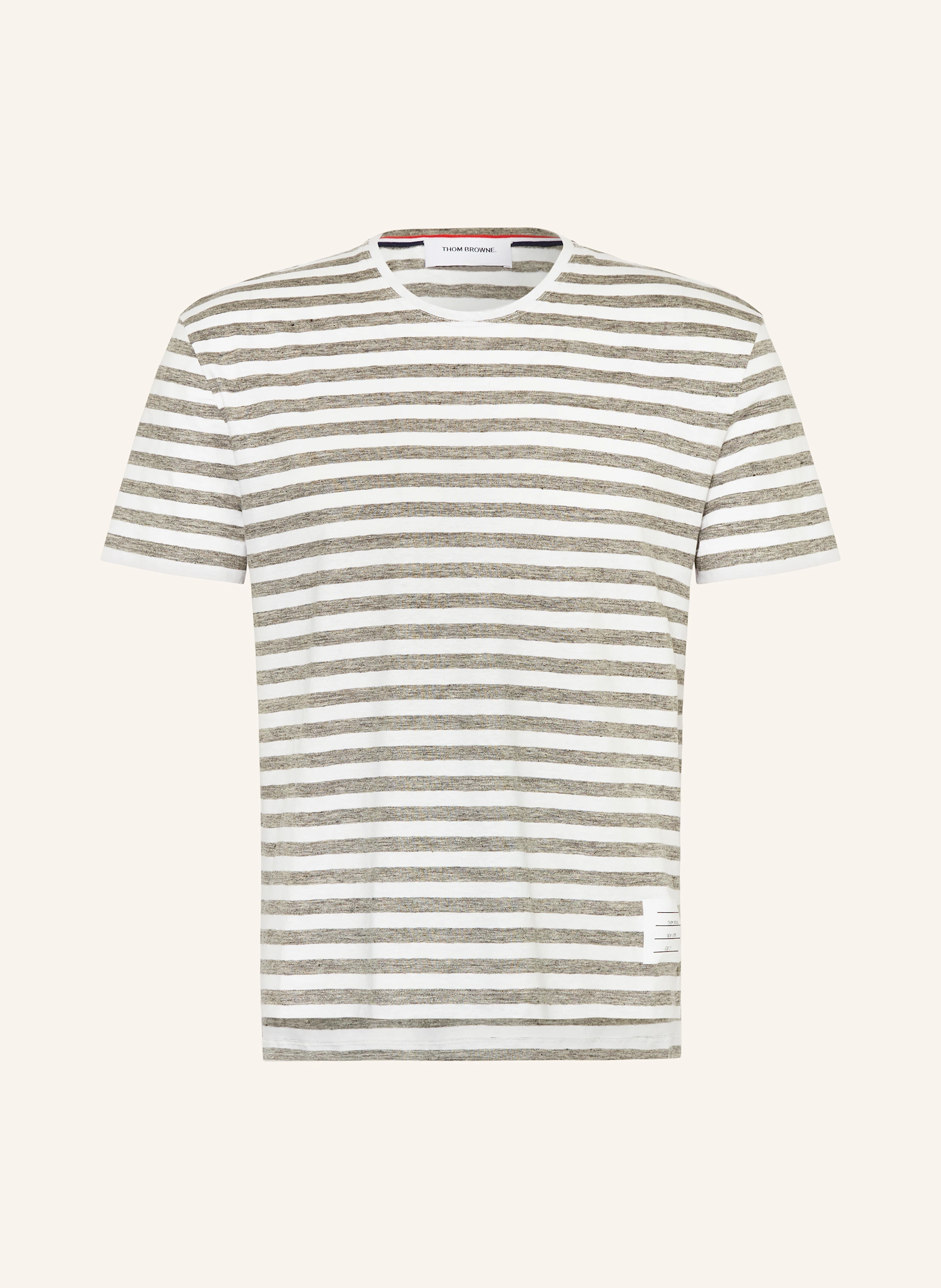 THOM BROWNE. T-Shirt aus Leinen