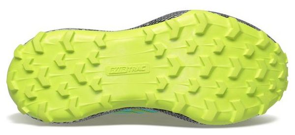Chaussures Trail Saucony Endorphin Trail Vert Jaune Femme