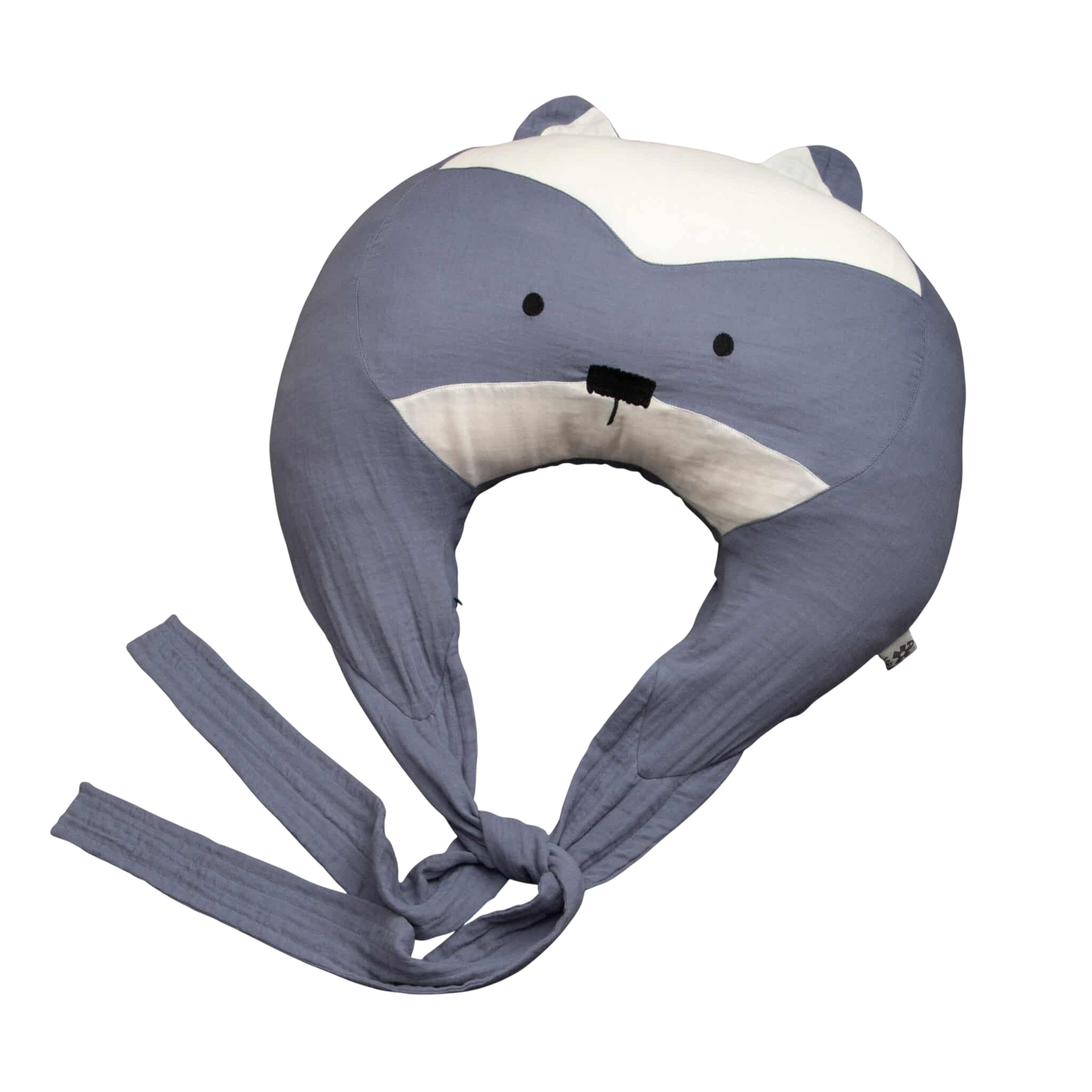 Stillkissen Rebel der Waschbär Blau