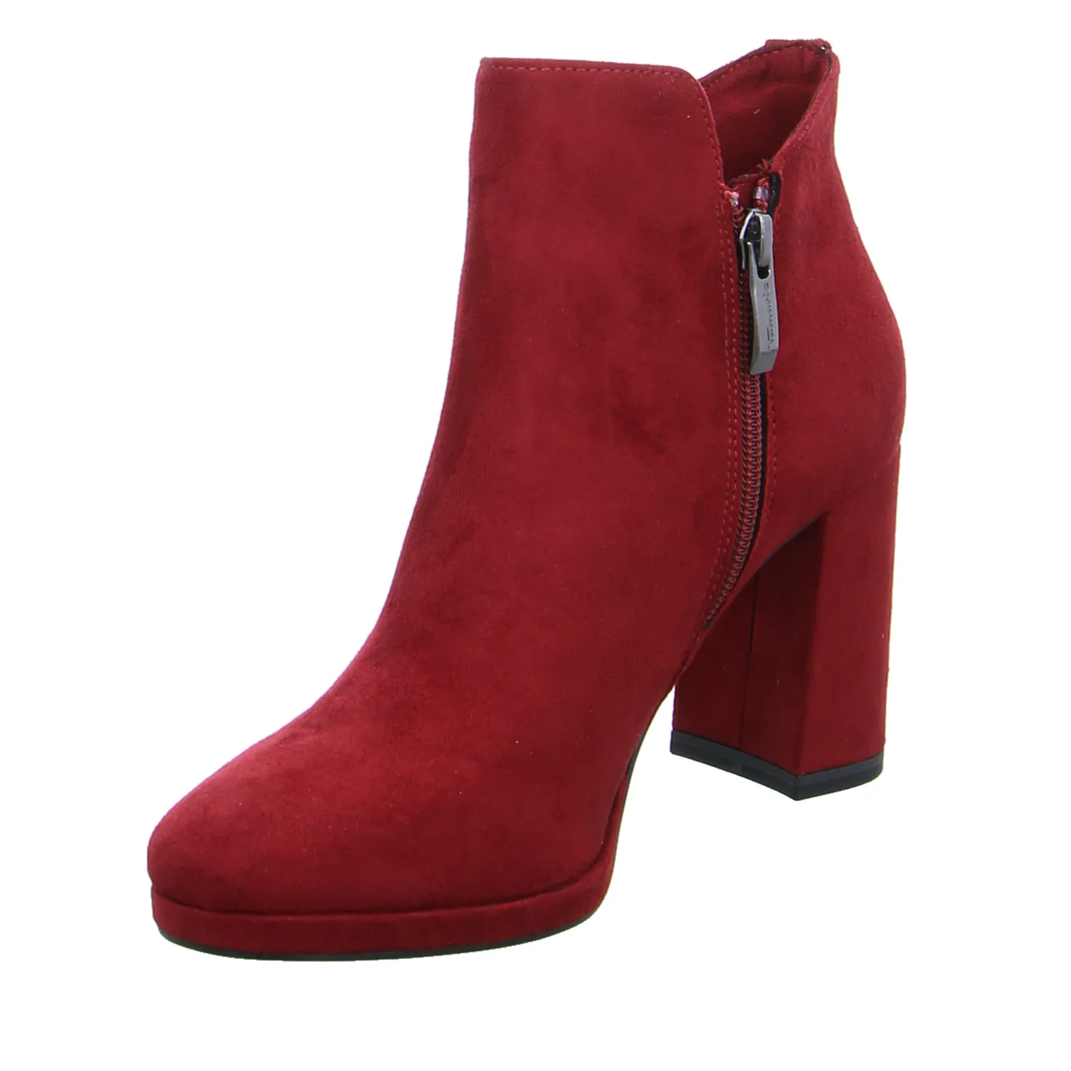 TAMARIS Stiefelette Rot Lederimitat
