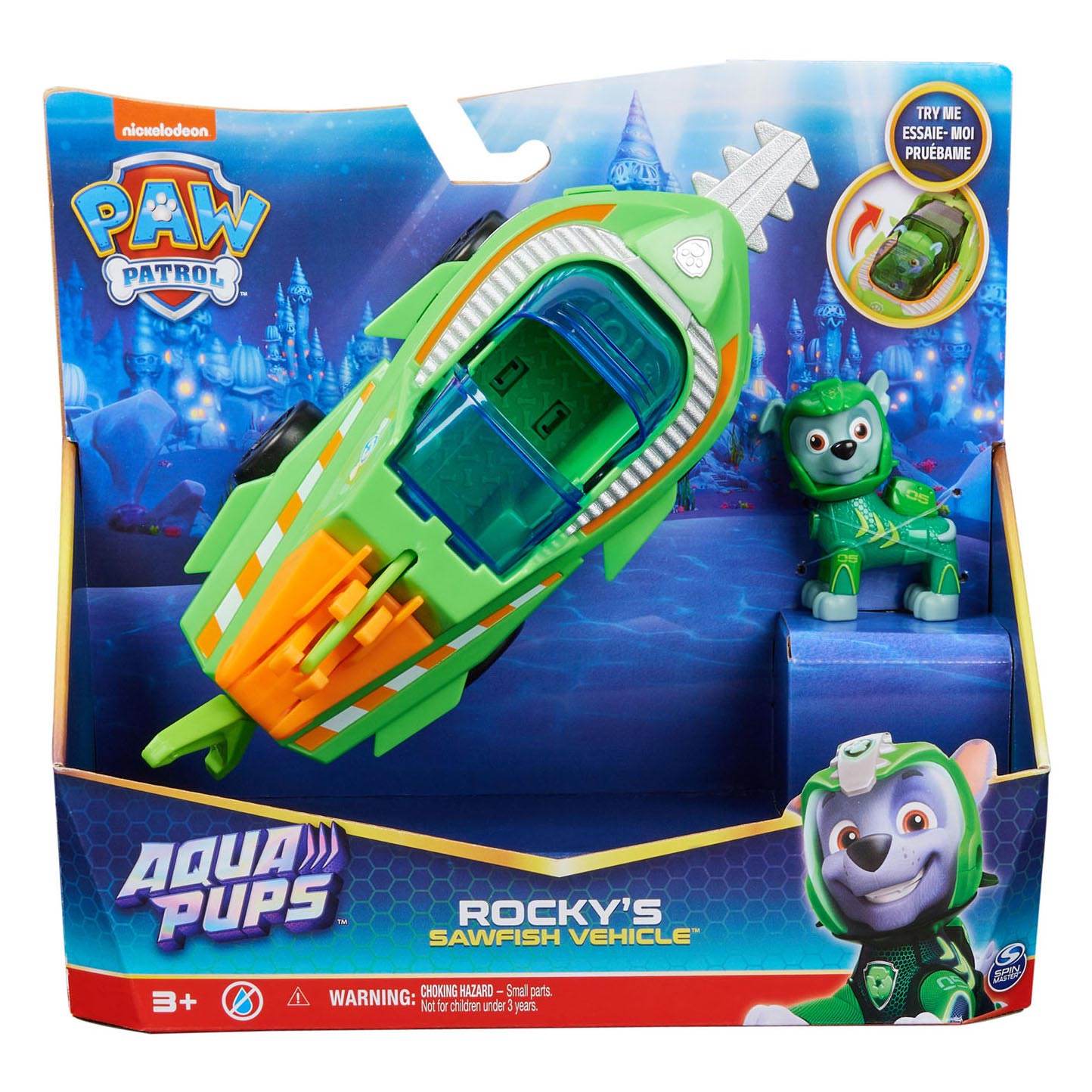 PAW Patrol Aqua Pups Rocky Deluxe Voertuig