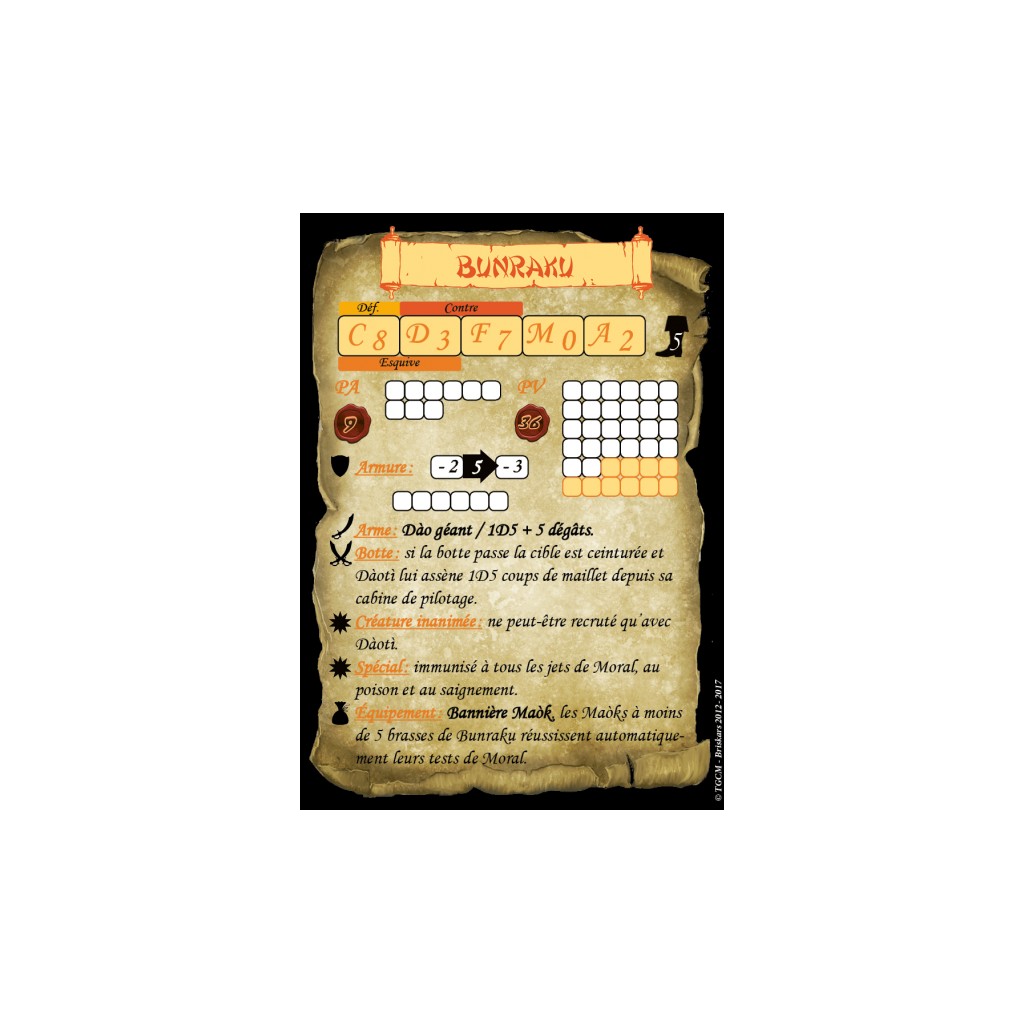 Briskars - Maoks - Bunràku et Dàotì