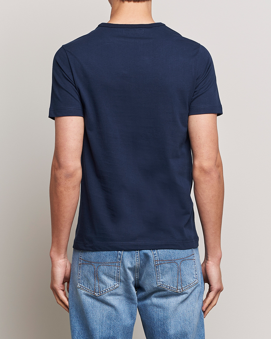 Merz b. Schwanen 1950s Classic Loopwheeled T-shirt Ink Blue