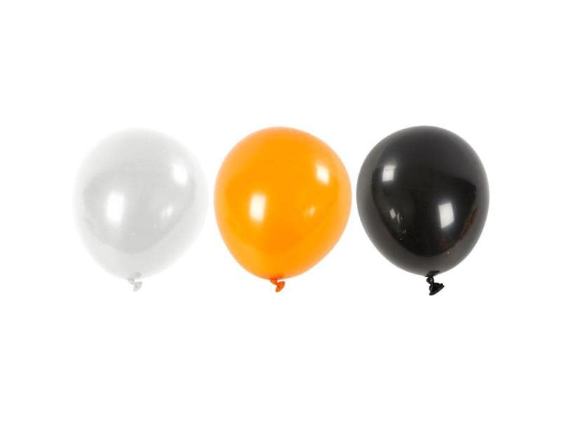 Creativ Company Ballone Halloween 23 - 26 cm 10 Stück Ballone für die Halloween-Deko