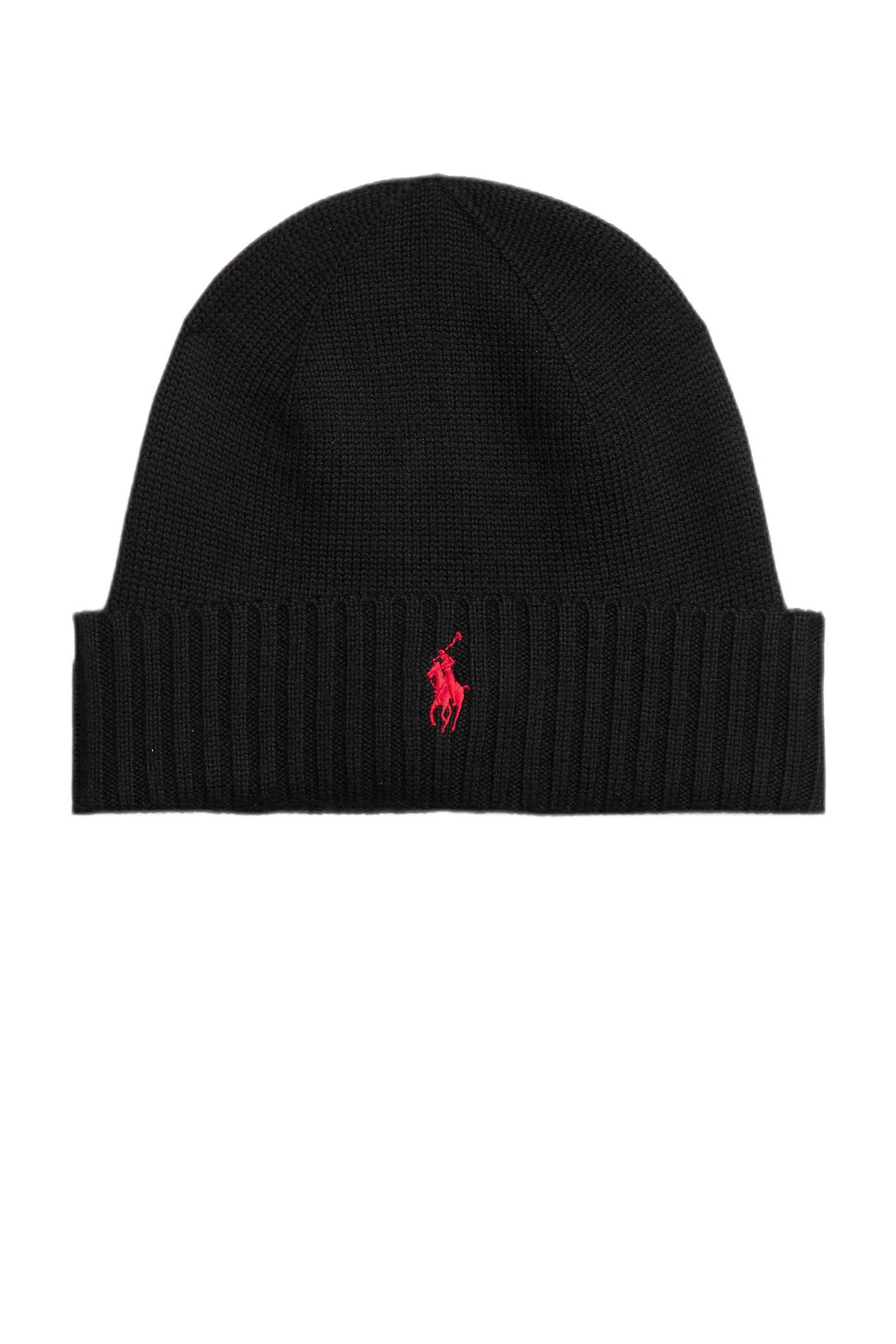 Ralph Lauren gebreide muts met logo zwart