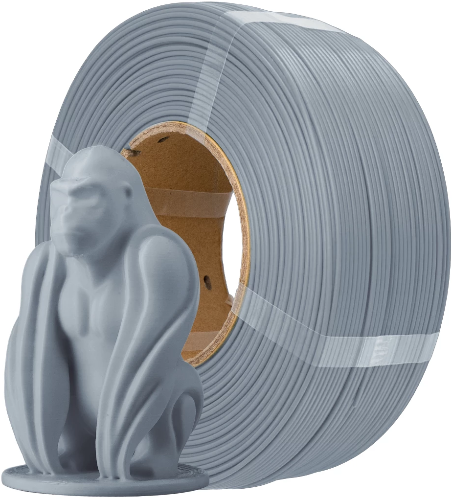 AzureFilm  PLA Refill Grey, 1,75 mm / 1000 g    PLA mit guten mechanischen Eigenschaften, ohne Spule