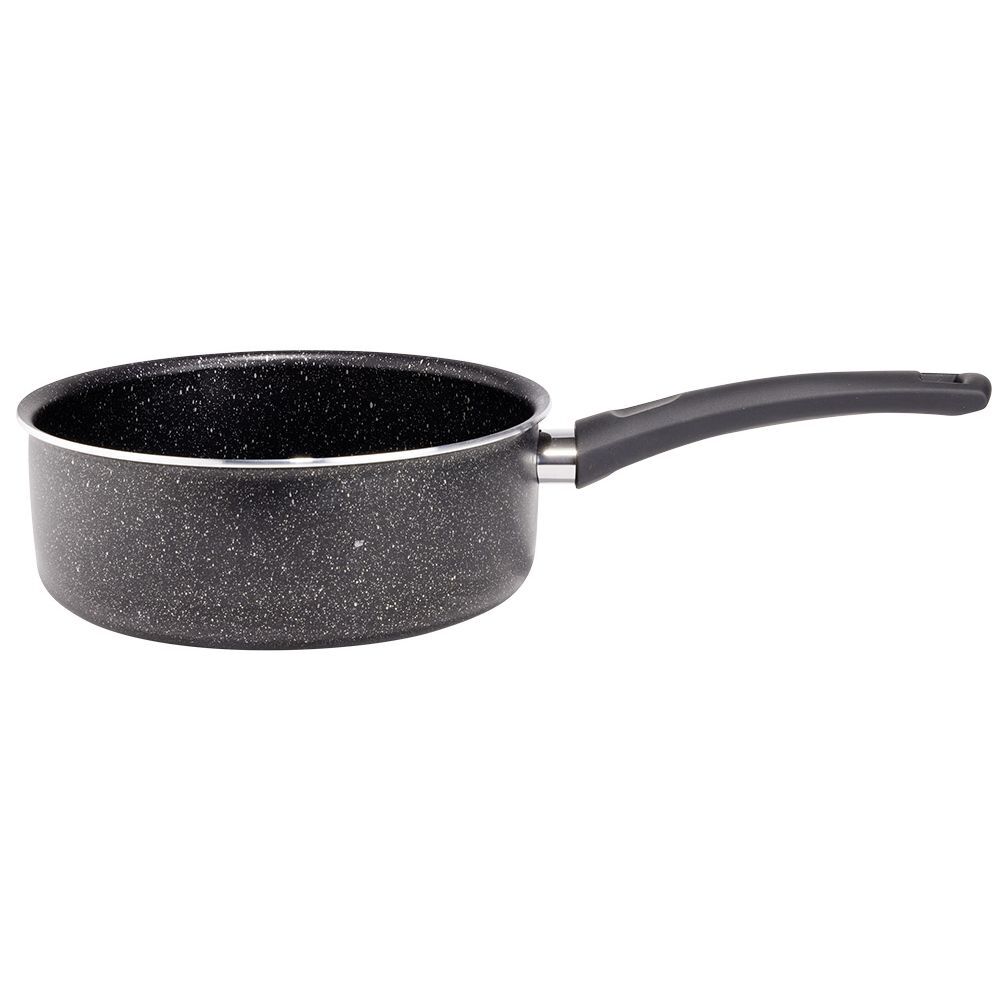 Casserole effet pierre antiadhérente noir Ø20xH7,5cm