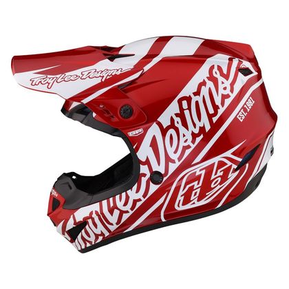 Casque cross TroyLee design GP SLICE YOUTH - Blanc