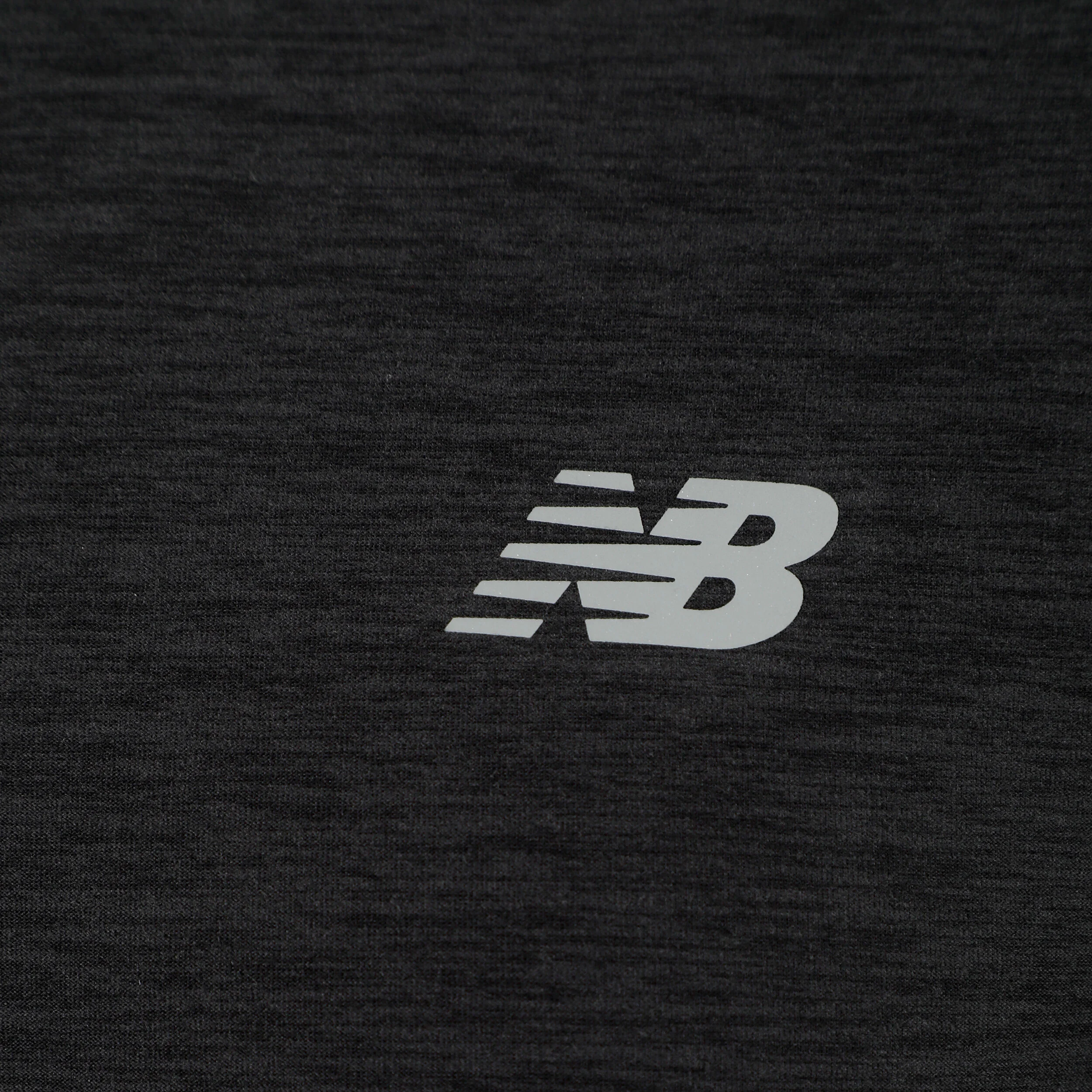 New Balance Space Dye 1/4 Zip Haut Manches Longues Hommes - Noir