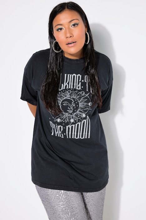 T-Shirt, Oversized, Vintage Look, Sun-Print