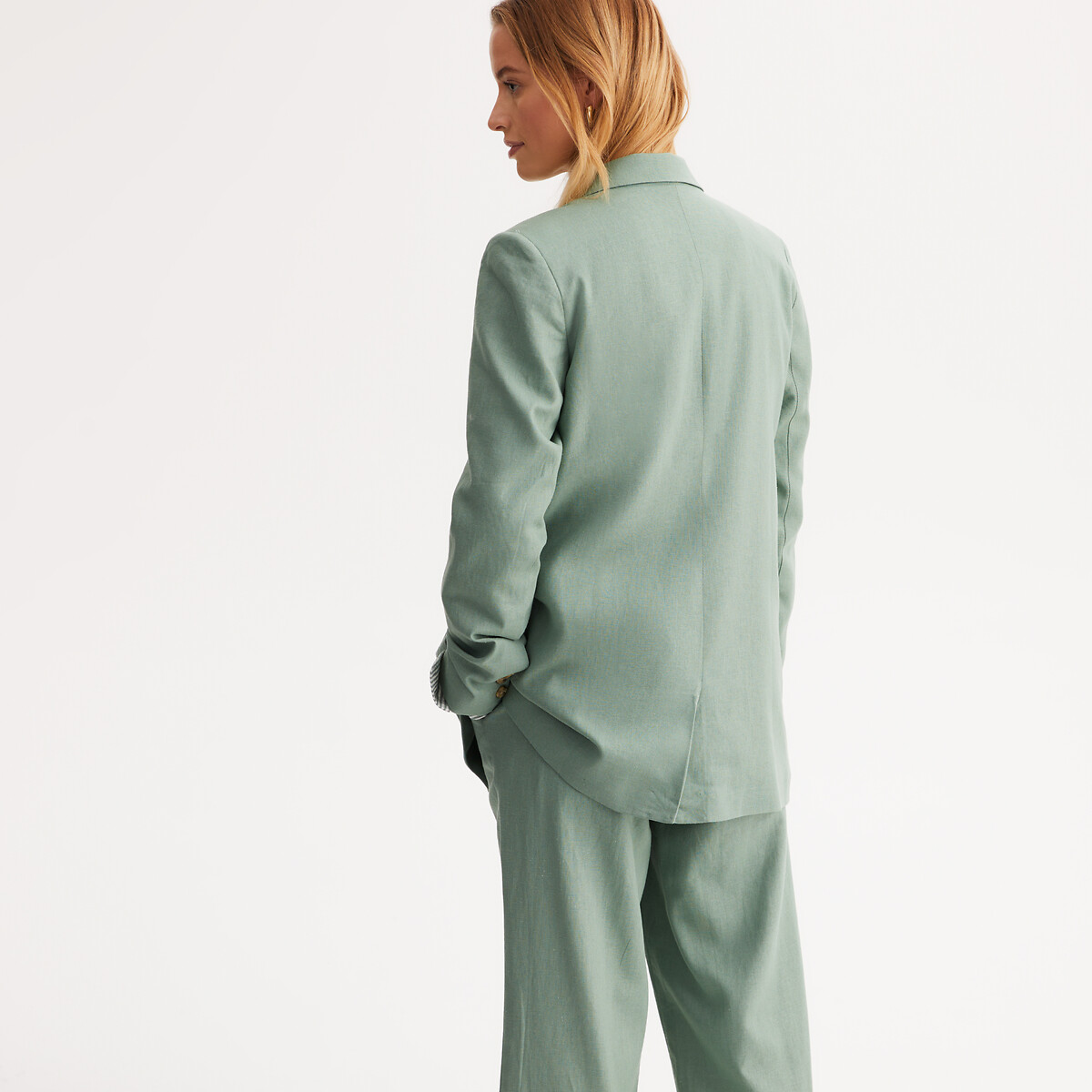 ANNE WEYBURN<br>Camisa de força, linho misto