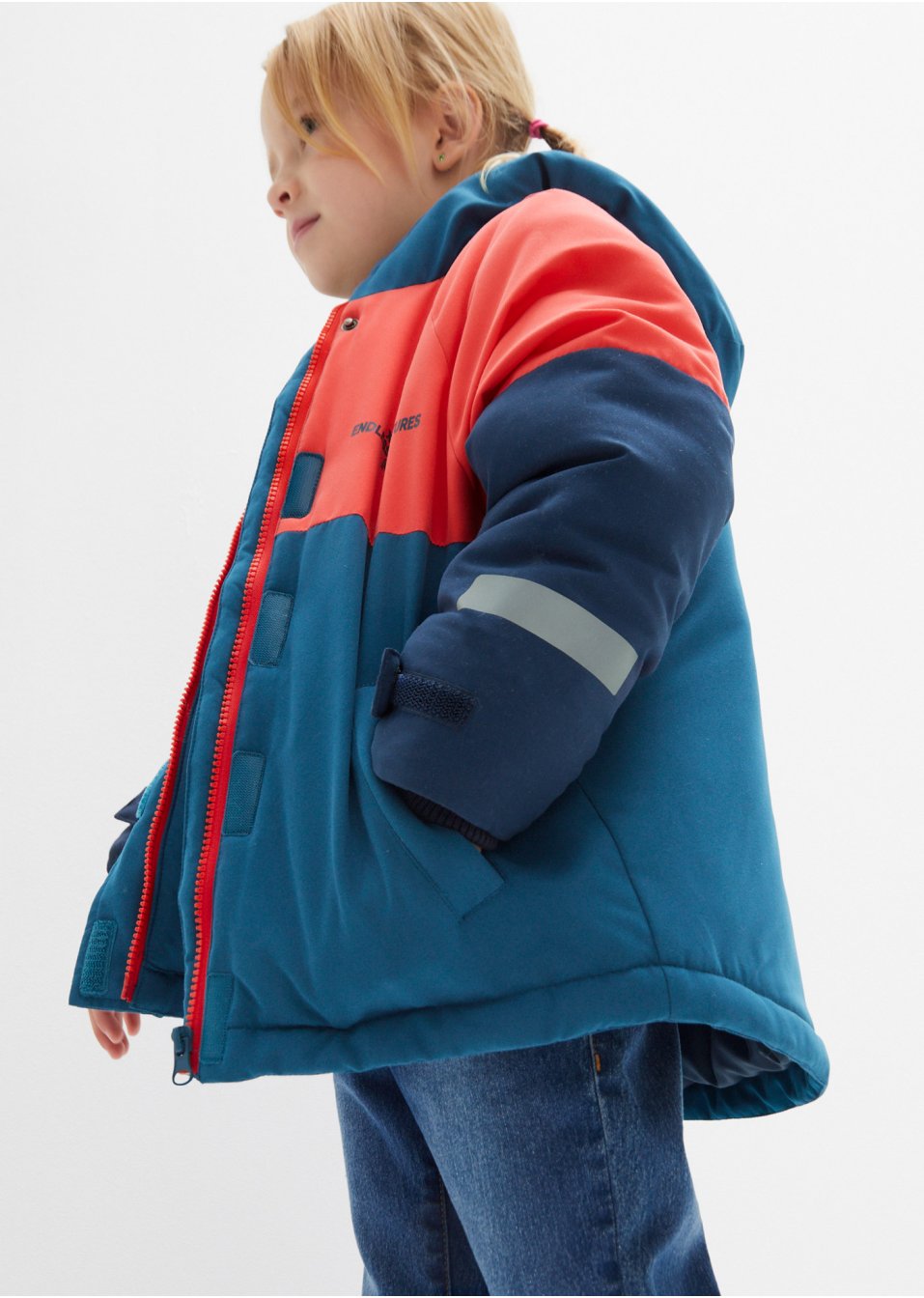 Veste hiver fille style color block