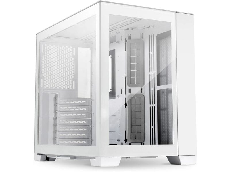 Lian Li PC-Gehäuse O11 Dynamic Mini Snow Edition Komplett modularer Midi-Tower mit Sichtfenster