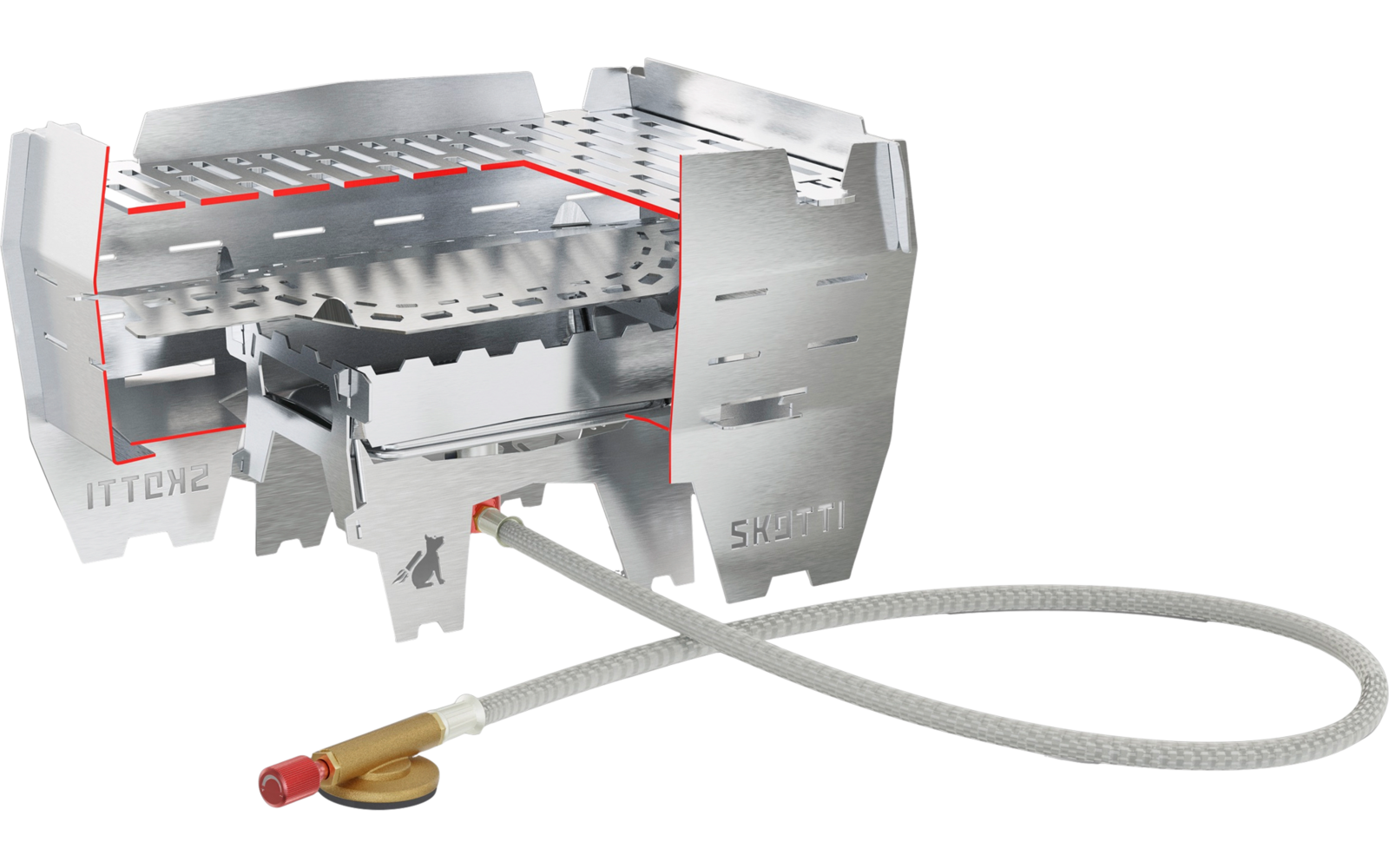 Skotti Camping Gaskocher Booster faltbar