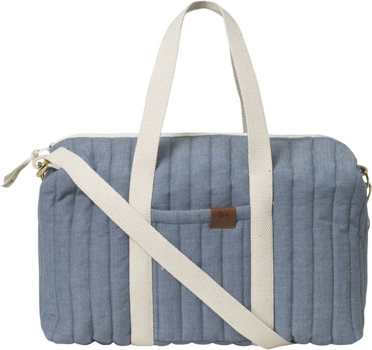 Fabelab Quilted Gym Bag - Chambray Blue Spruce Blue spruce