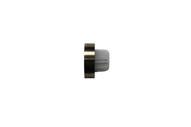 Embout bouchon pour barre à rideau GoodHome 28 mm Antiki or