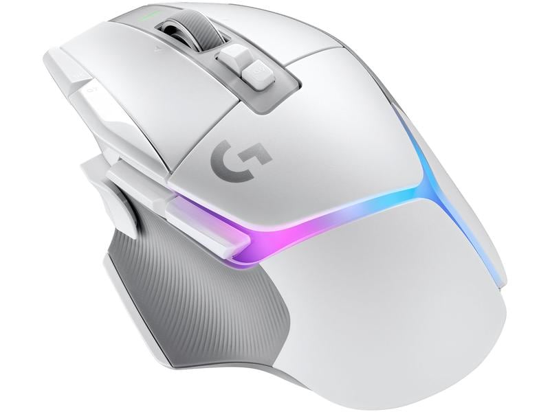 Logitech Gaming-Maus G502 X Plus Weiss Kabellose Lightspeed Gaming-Maus mit «Lightsync»-RGB-Beleuchtung