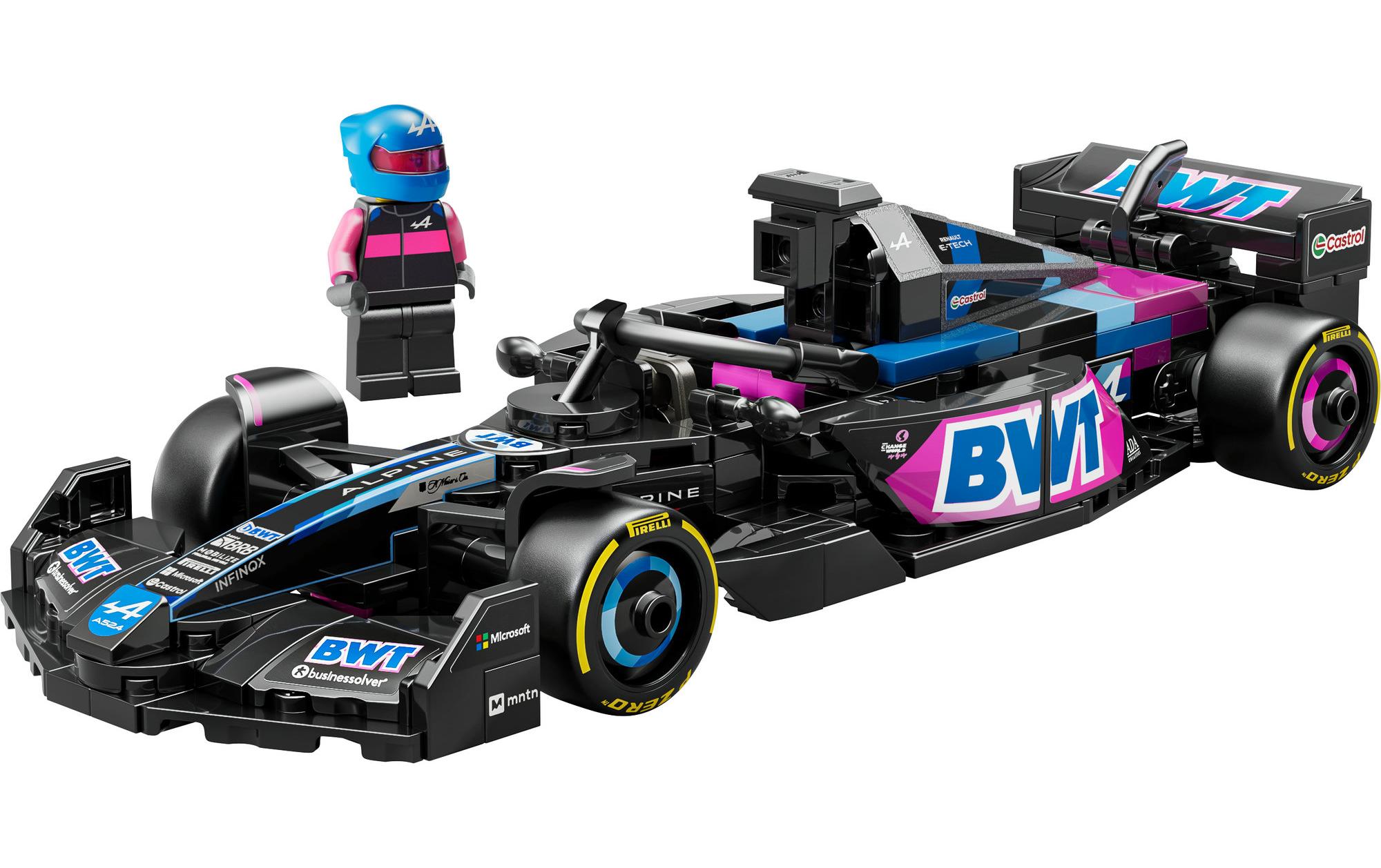 Speed Champions BWT Alpine F1 Team A524 Rennauto 77248Lego-Rennwagen