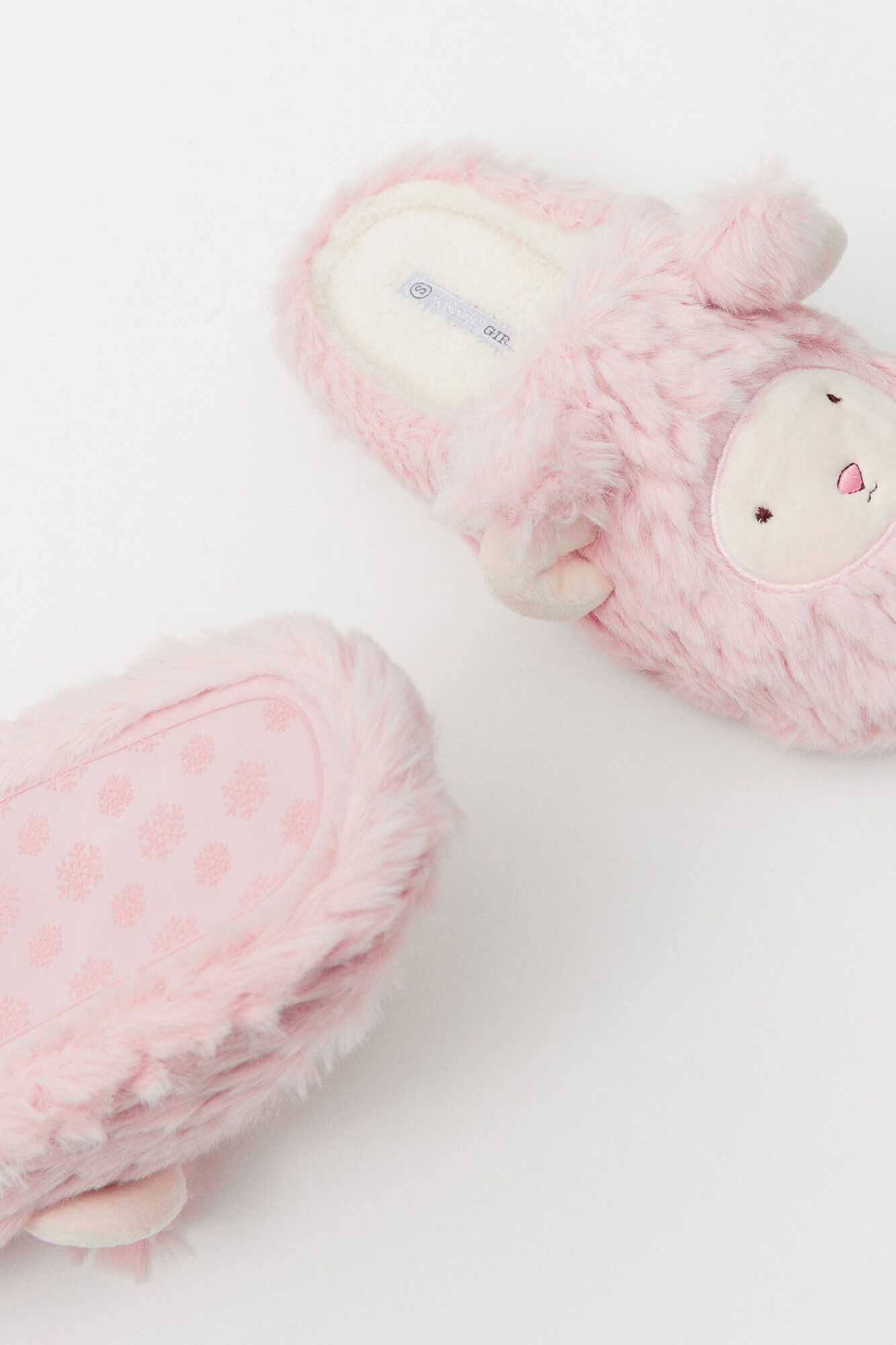 Botas de pele de carneiro rosa