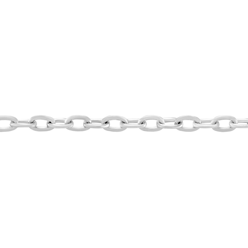 Chaîne Igoa Maille Forçat Diamantee Or Blanc