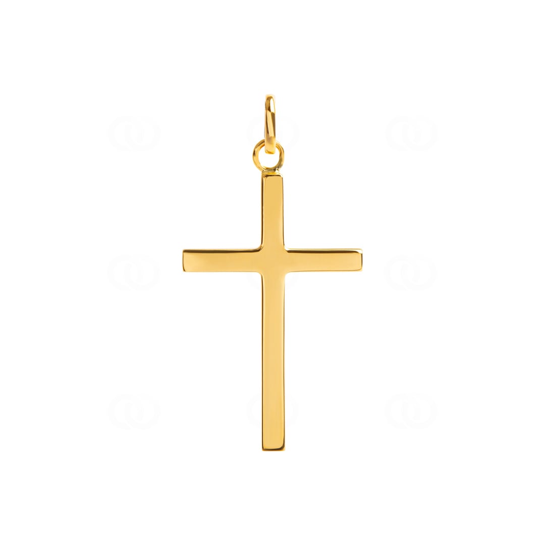 Anhänger 750/18 K Gelbgold Kreuz 20x31mm