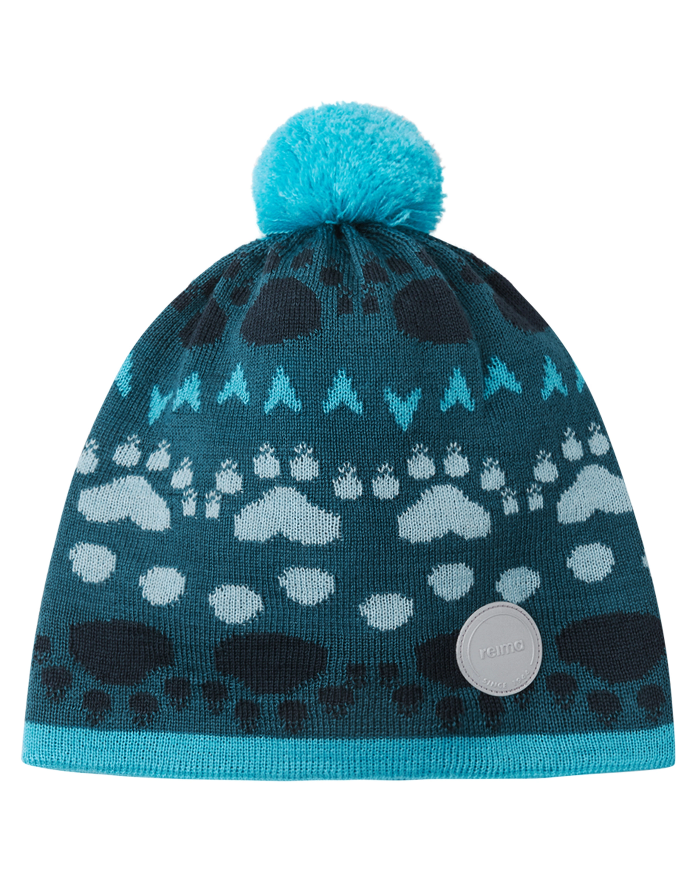 Bommel-Mütze TIPLA mit Wolle in deep ocean