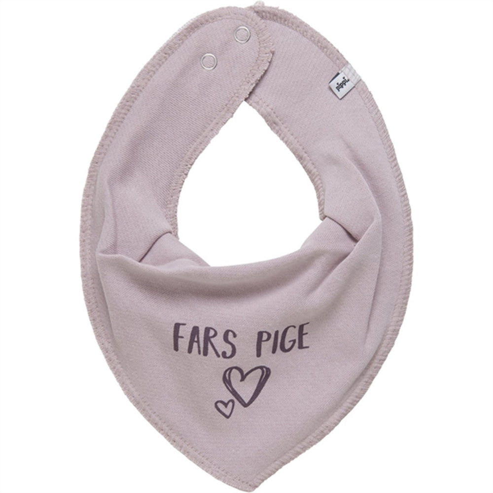 Bandana Hagesmæk m. Tekst Violet Ice