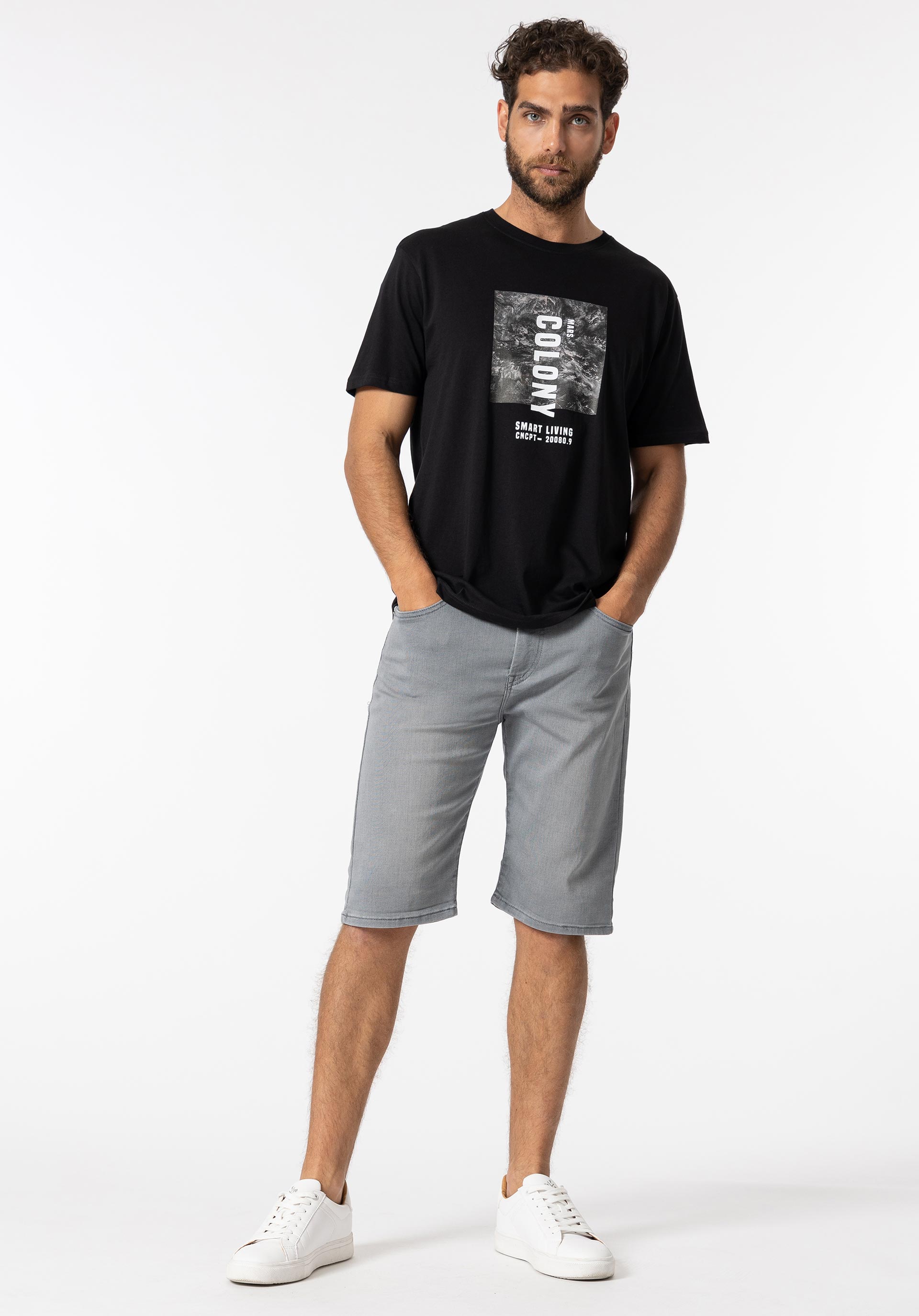 Calções Indigo Knit Slim Fit