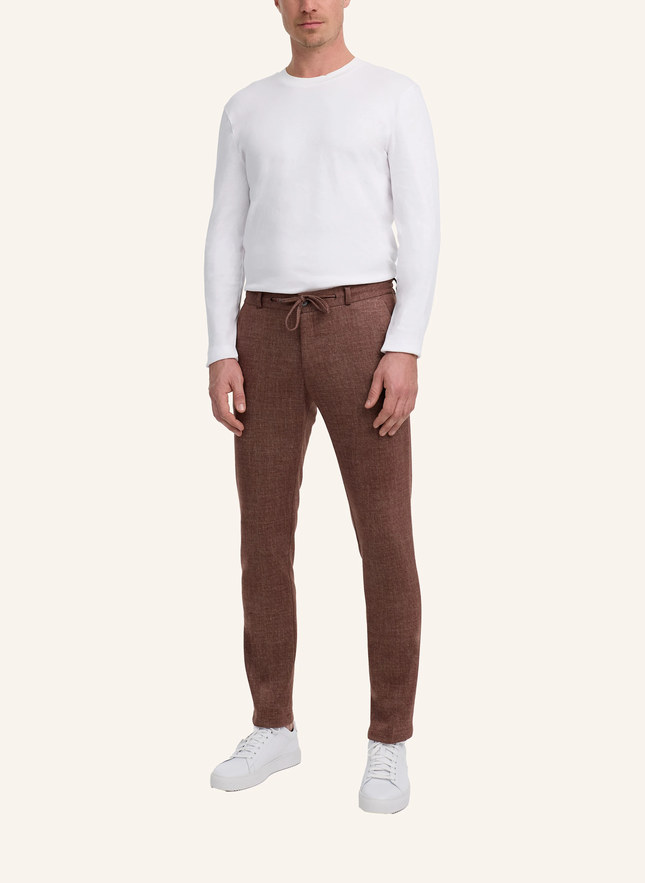 ZUITABLE Anzughose DISPARTAFLEX Slim Fit aus Jersey