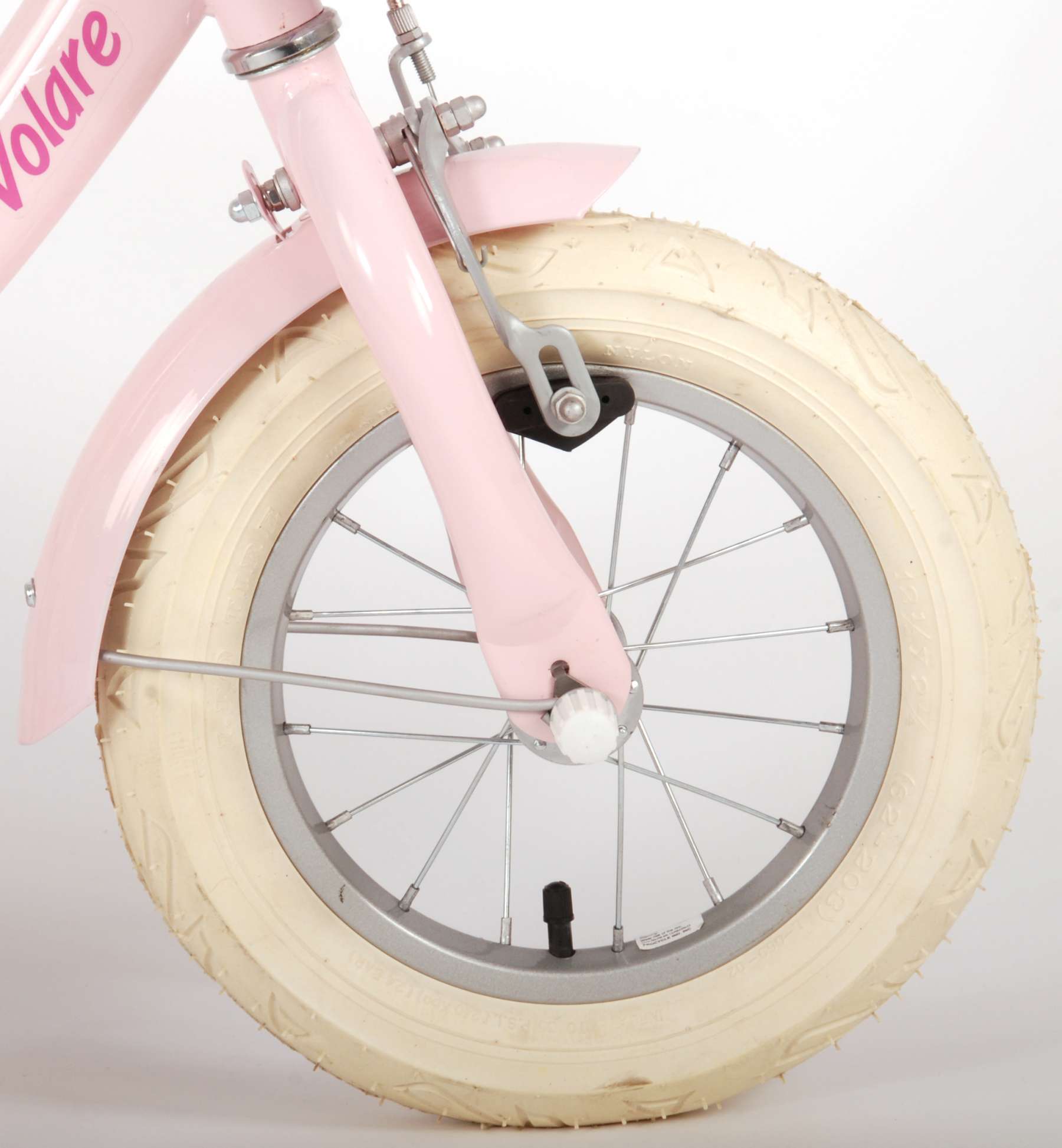 TPFSports Ashley Kinderfahrrad - Mädchen - 12 Zoll - Rücktritt + Handbremse - Weiß