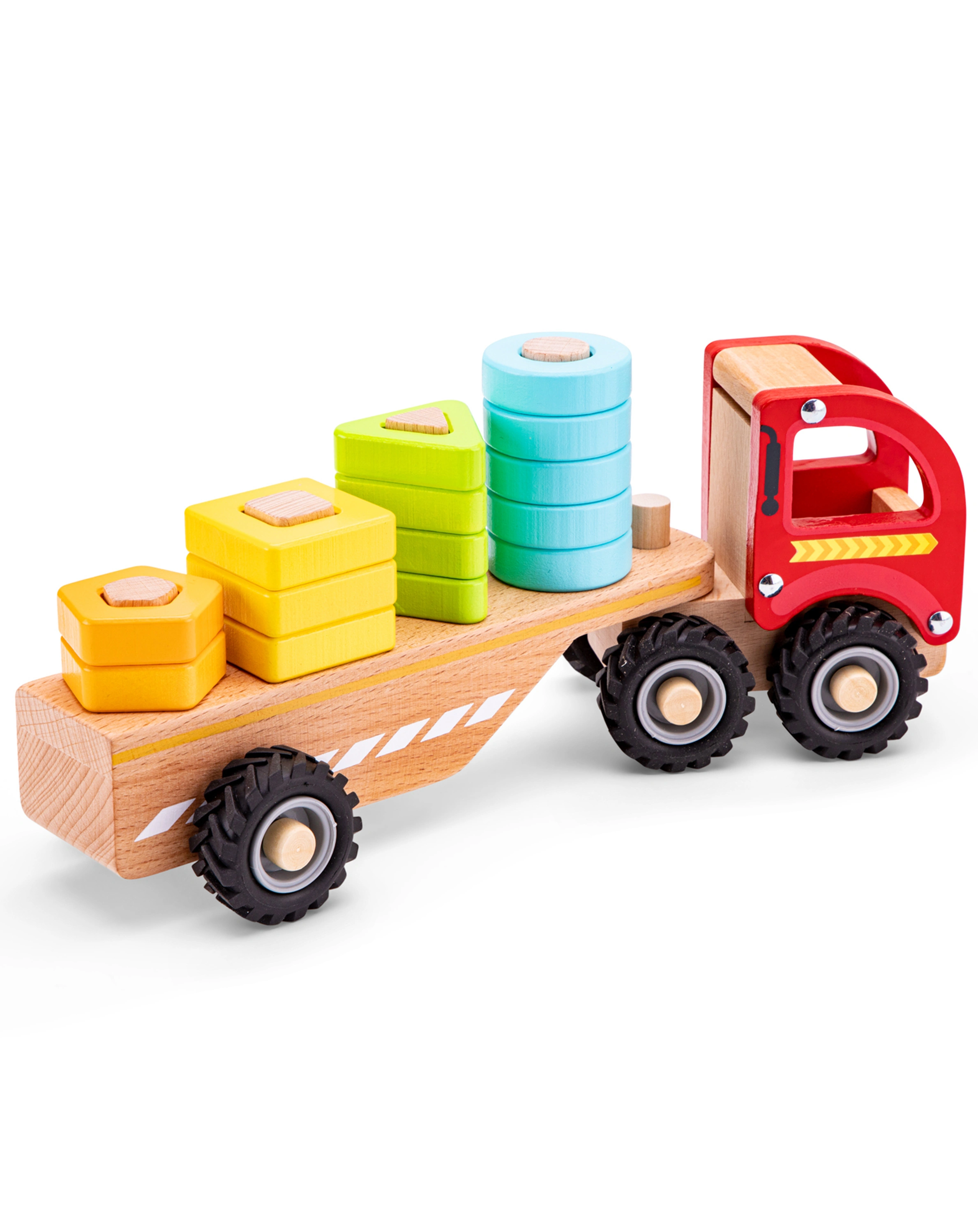 Holz-Lastwagen GEOMIC mit Formensteckspiel