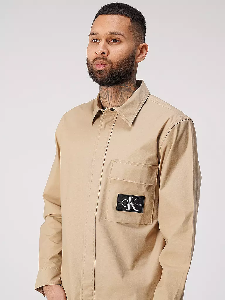 CALVIN KLEIN JEANS Overshirt beige