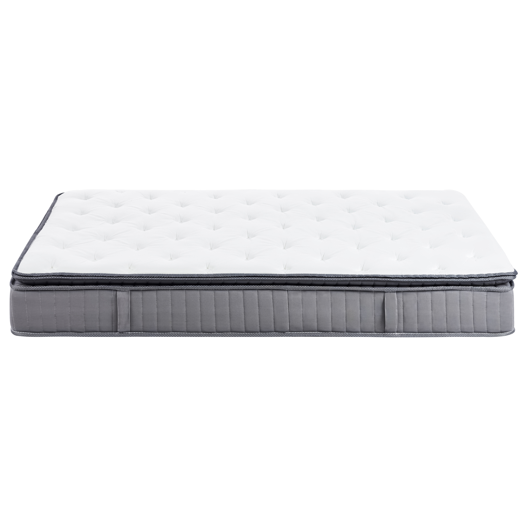 Beliani-PLEASANT-Pocketveringmatras hard-Wit-140 x 200 cm-Traagschuim
