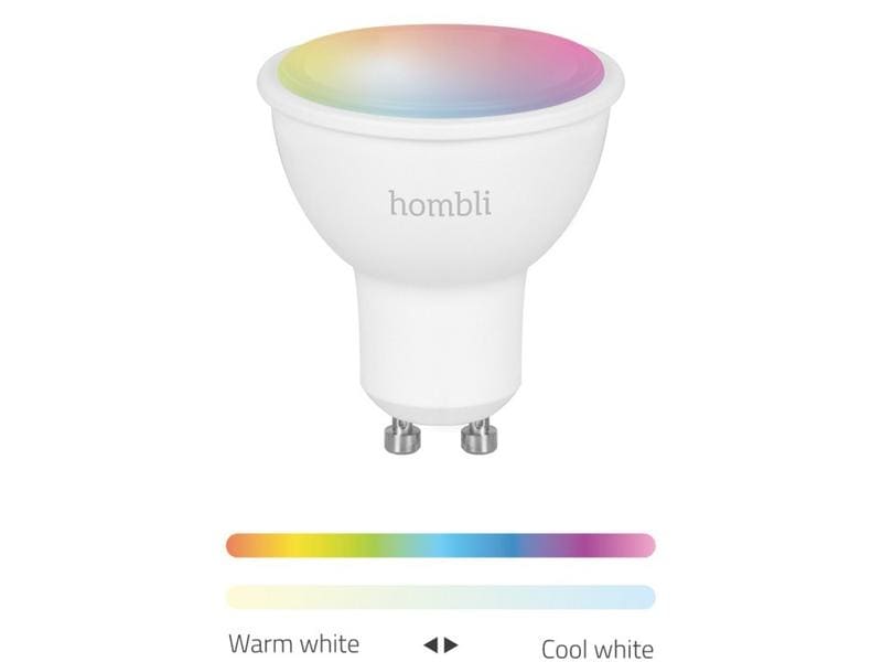 hombli Leuchtmittel GU10 (4.5W) RGB   CCT 1 1 Pack Hombli Smart-Glühlampe