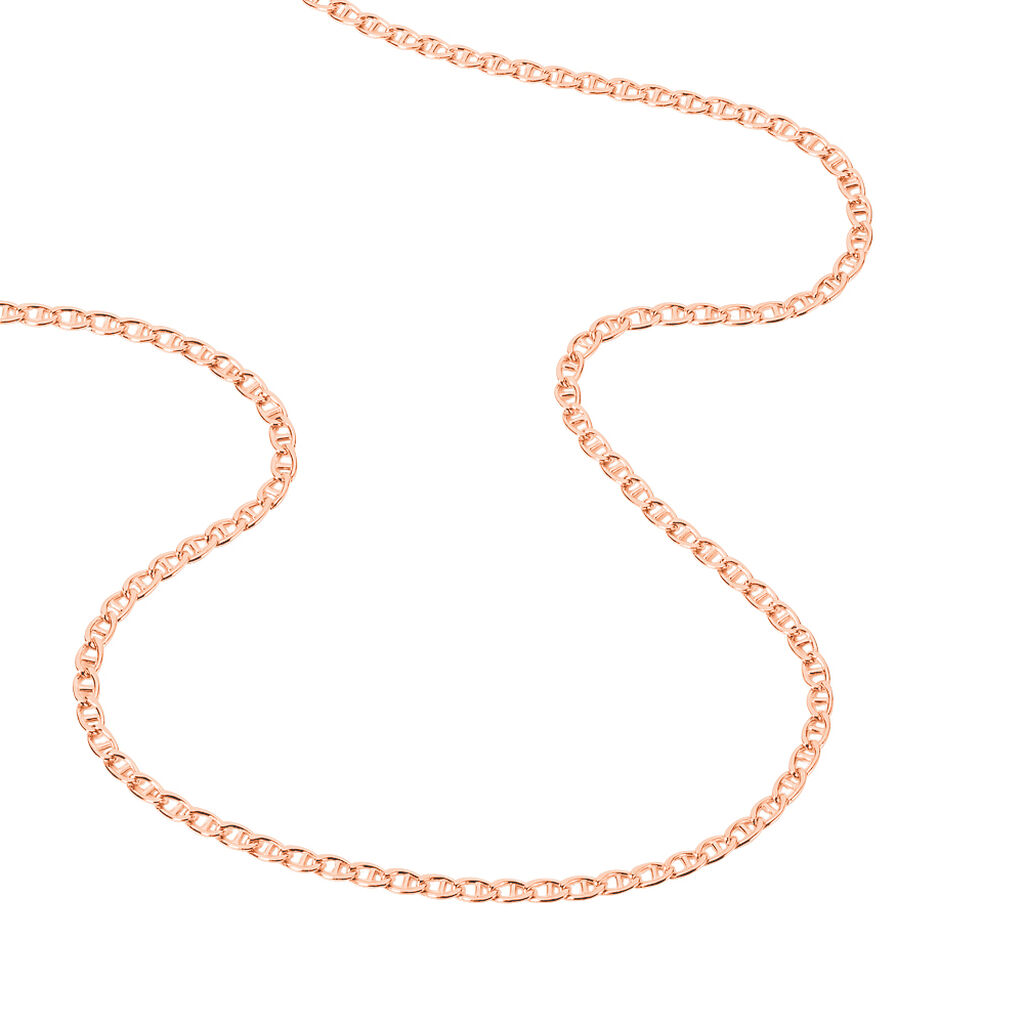 Chaîne Capucin Maille Marine Plate Or Rose