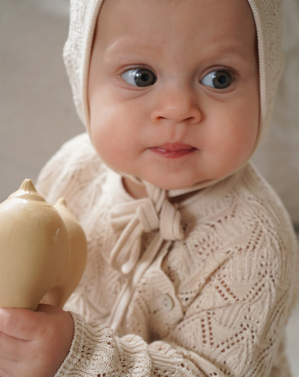 Beißring TEETHER (10x10) in creamy white