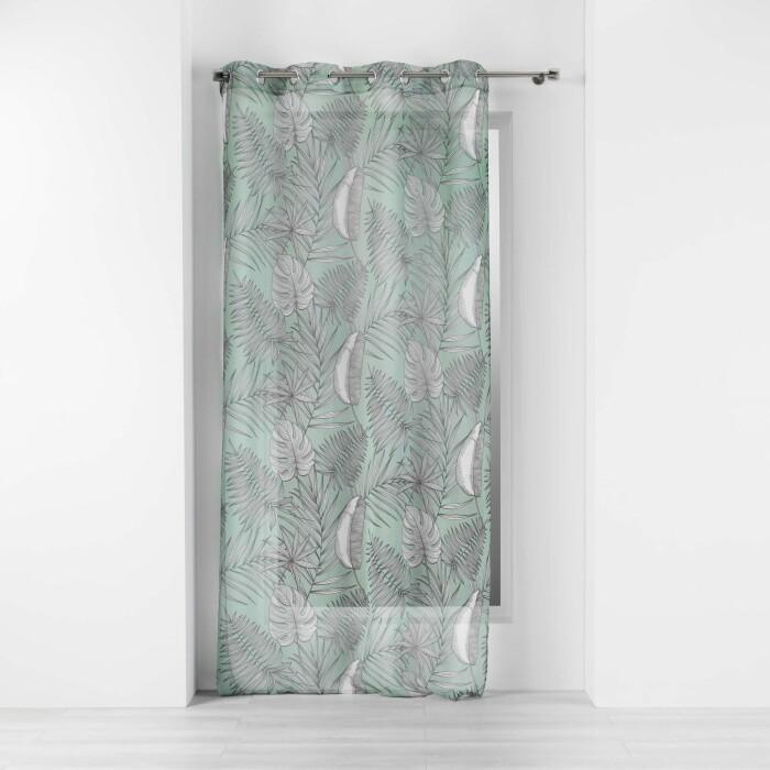 PANNEAU A OEILLETS 140X240CM IMPRIME MAJOLICA MENTHE