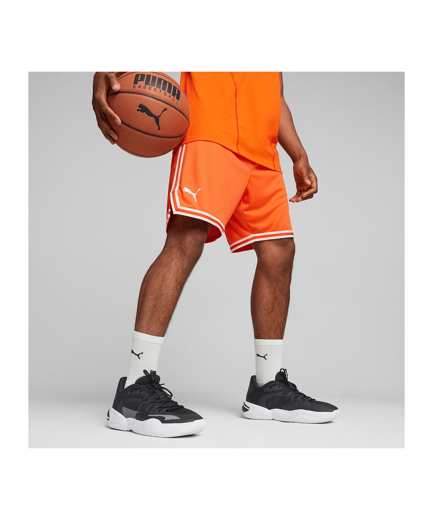 PUMA Hoops Team Game Short Orange F08