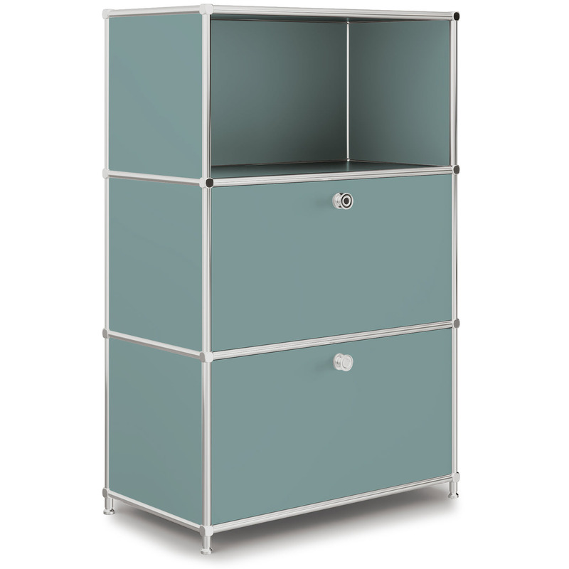 Highboard VEROM, 2 Klapptüren, 1 Fach, mint