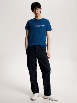 Camiseta Slim Fit com Logo