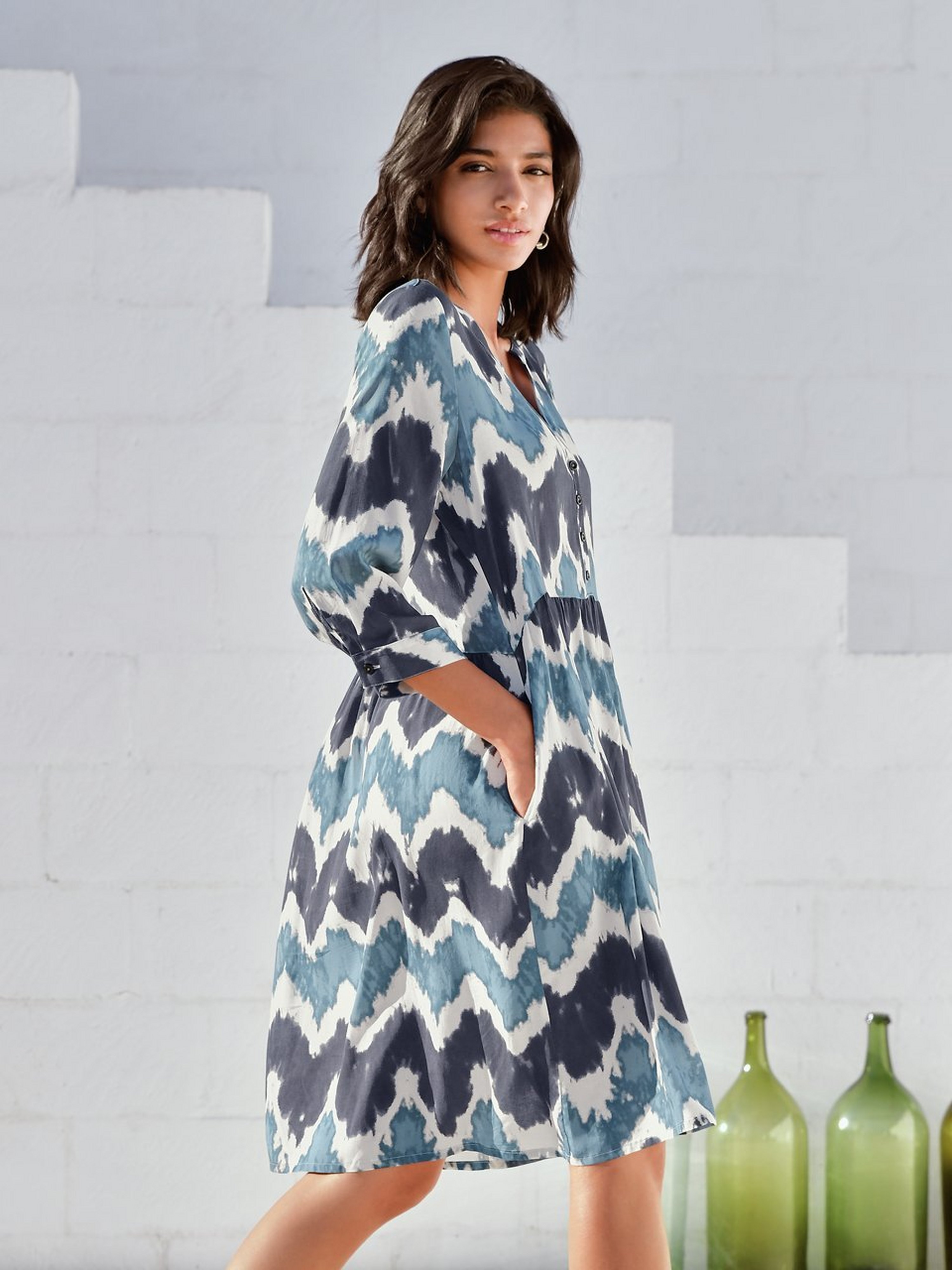 Kleid mit 3/4-Arm
