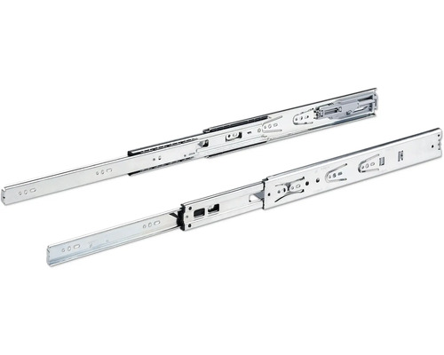 Ladegeleider, volledig uittrekbaar, 350 mm, met soft-close mechanisme, verchroomd, 9126920, 2 stuks