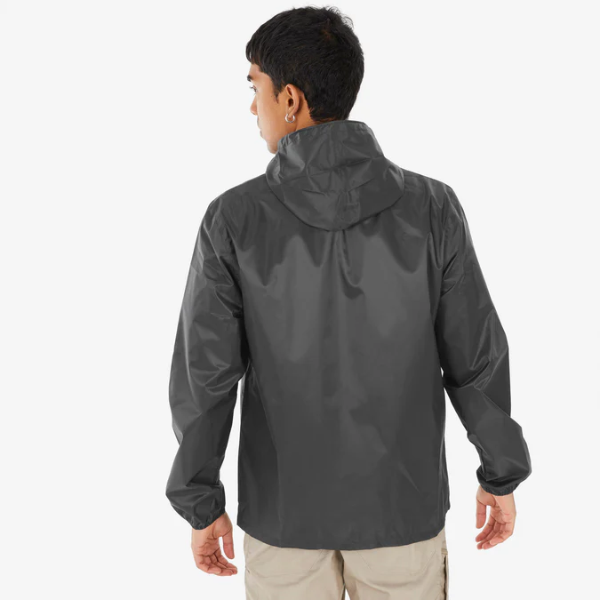 Decathlon Quechua - Jaqueta impermeável masculina Quechua Raincut com zíper frontal