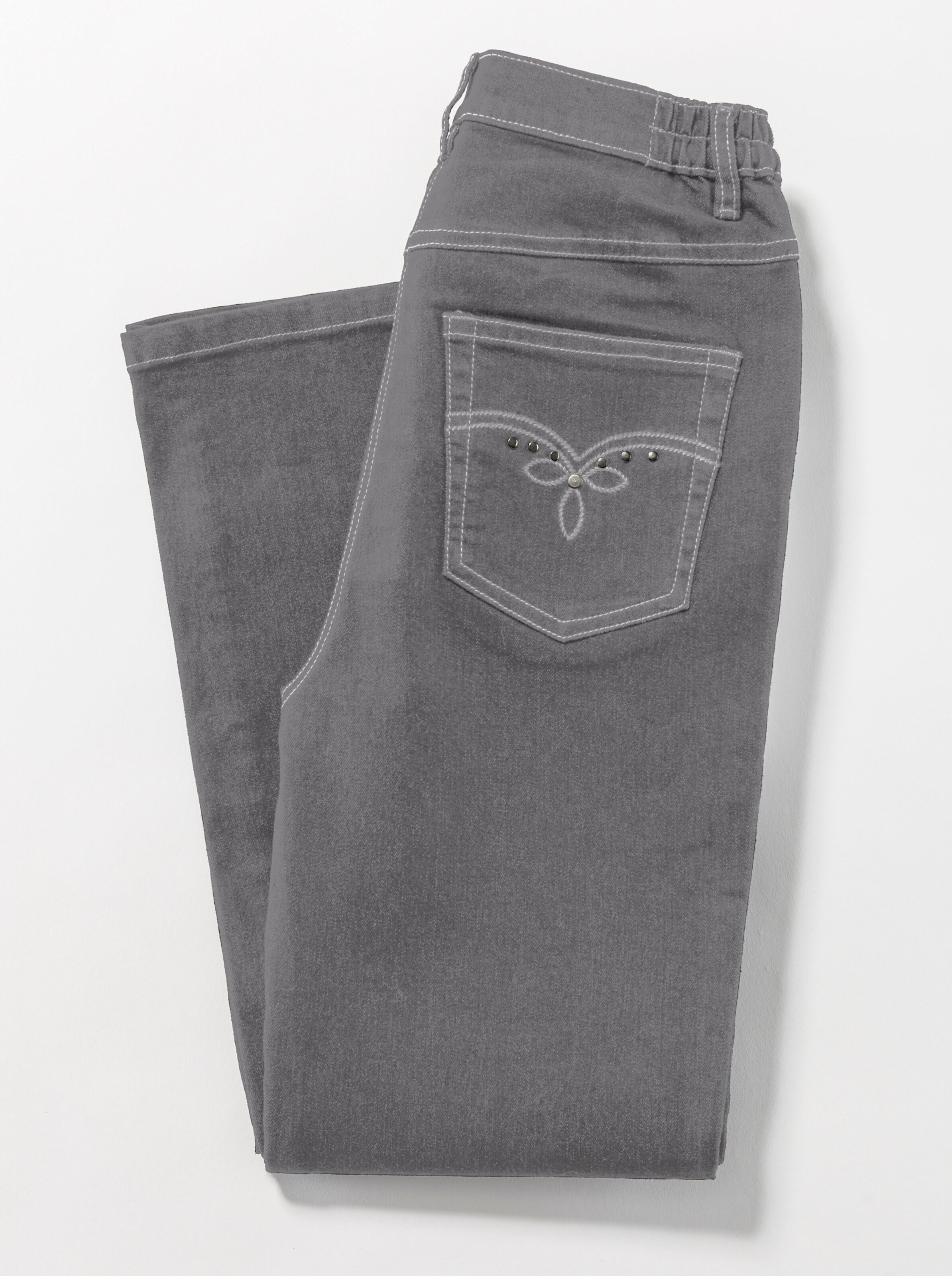 5-Pocket-Jeans in grey-denim