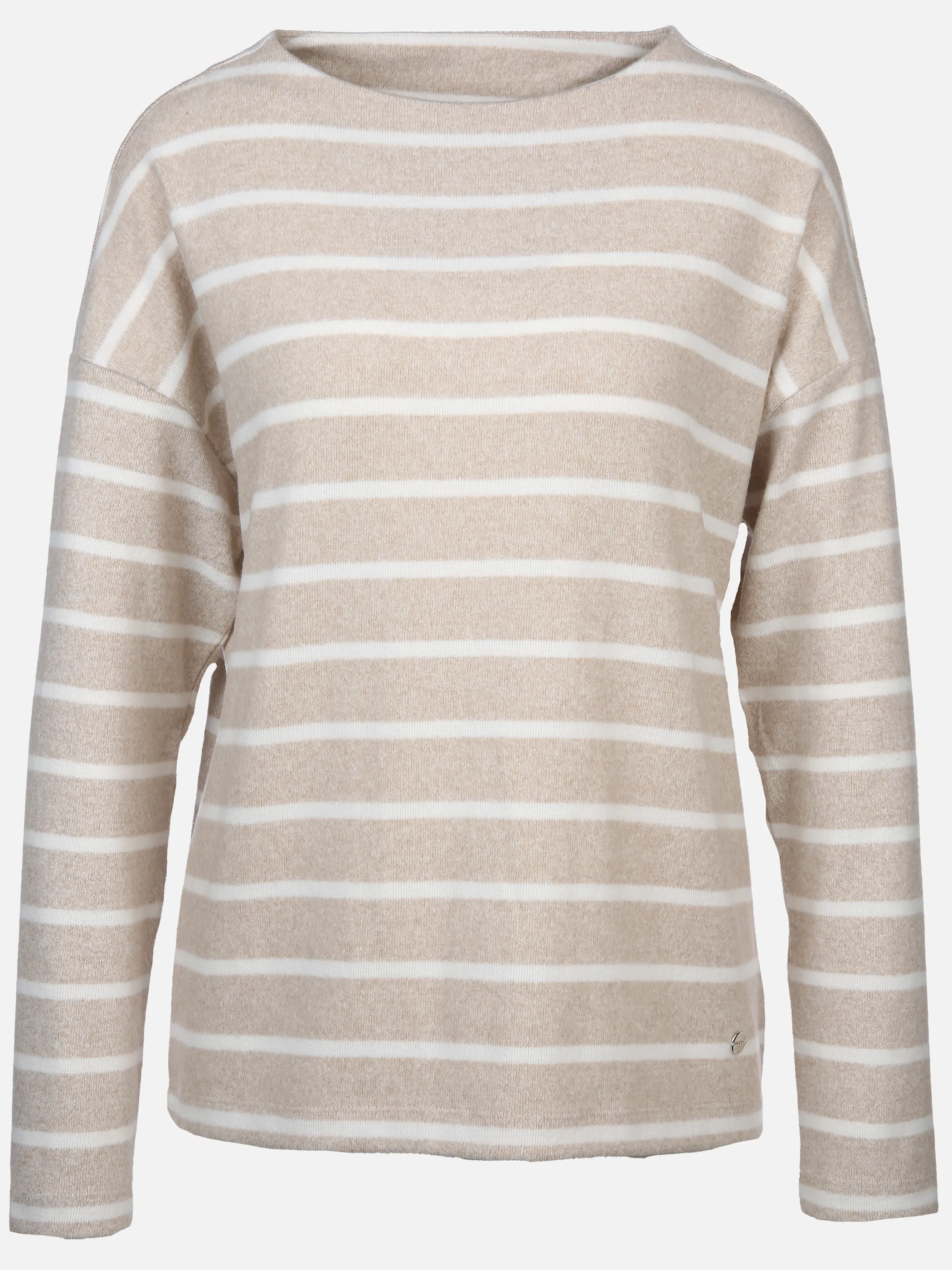 Damen Flauschshirt mit Streifen